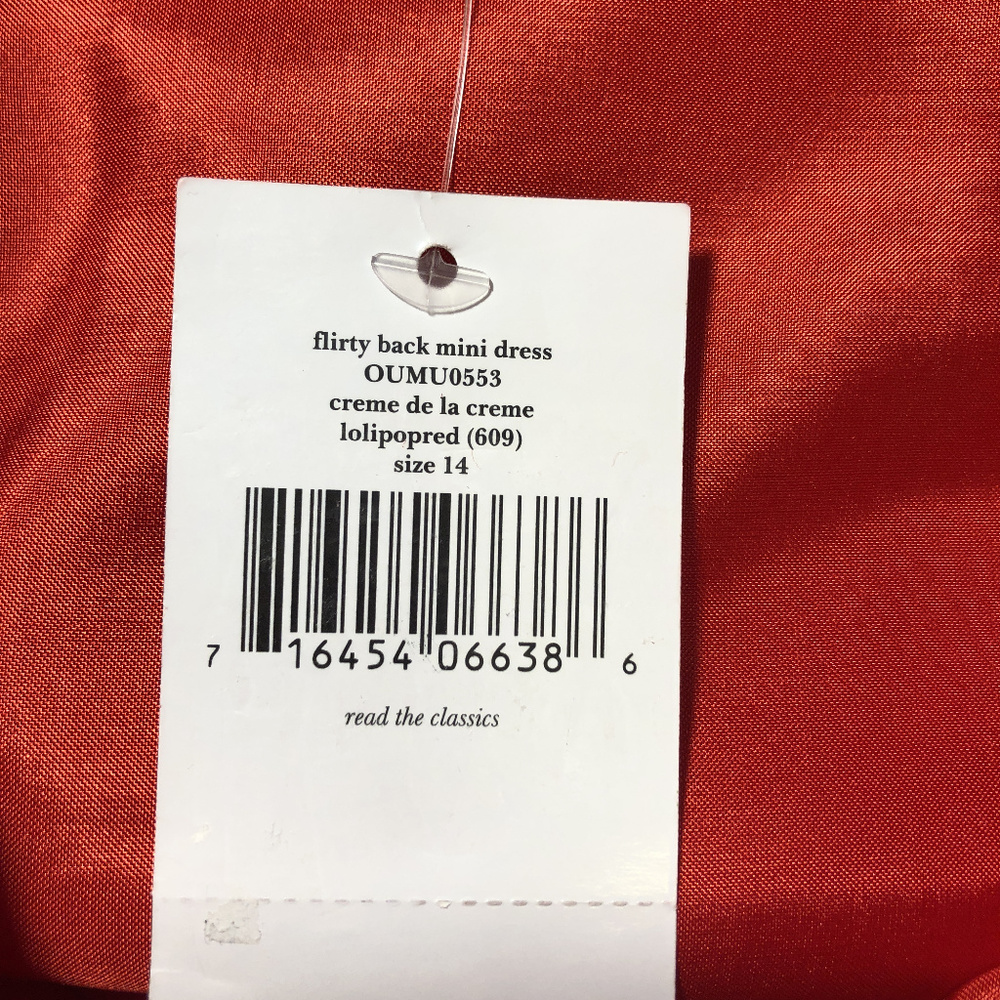Kate Spade Flirty Back Mini Party Dress Lollipop - Picture 6 of 7